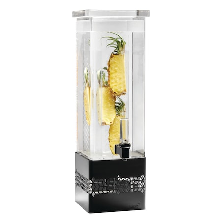 Rosseto Serving Solutions Mosaic 2 Gal. Beverage Dispenser with Black Matte Base, 1 EA LD169